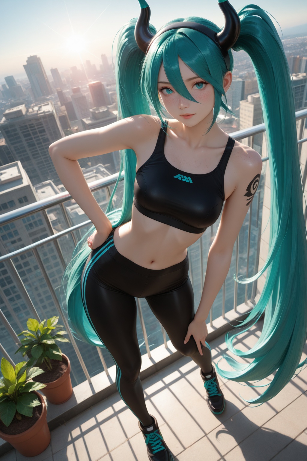 dynamic_pose,  dutch angle,  exaggerated perspective on Tensor.Art