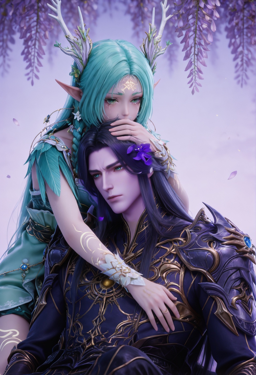 ivan the terrible and his son ivan,  blush,  open mouth by 天海TianHai on Tensor.Art