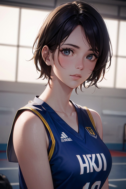 beautiful mature college girl, wearing basketball outfit, in basketball court, slim, petite,, photorealistic, photo, masterpiece, realistic, realism, photorealism, high contrast, photorealistic digital art trending on Artstation 8k HD high definition detailed realistic, detailed, skin texture, hyper detailed, realistic skin texture, armature, best quality, ultra high res, (photorealistic:1.4),, high resolution, detailed, raw photo, sharp re, by lee jeffries nikon d850 film stock photograph 4 kodak portra 400 camera f1.6 lens rich colors hyper realistic lifelike texture dramatic lighting unrealengine trending on artstation cinestill 800,