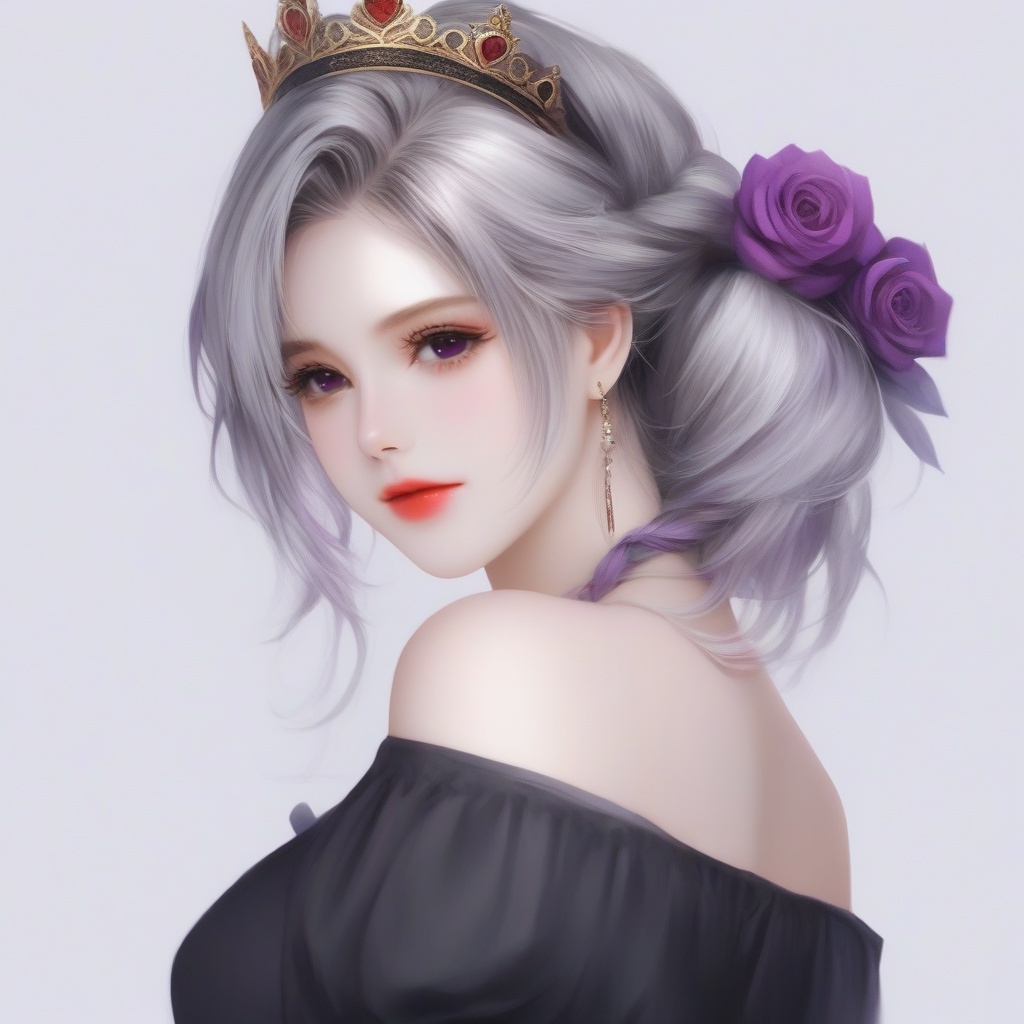 1girl,  solo,  hair between eyes by 黑山羊 on Tensor.Art