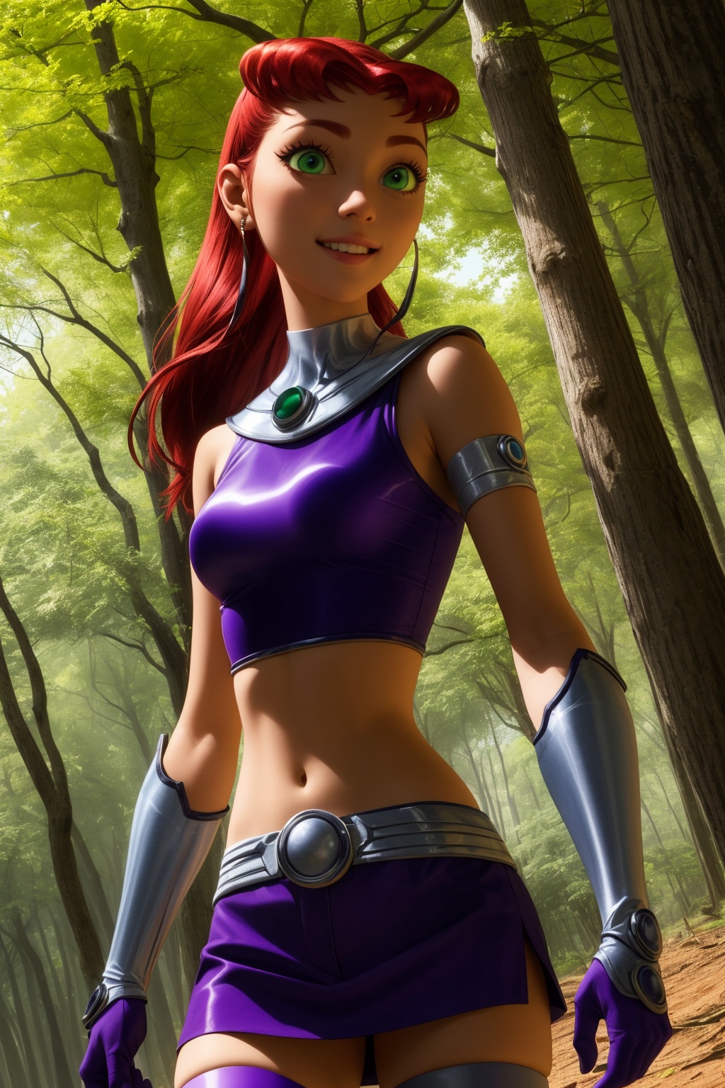 starfire,  1girl,  solo on Tensor.Art