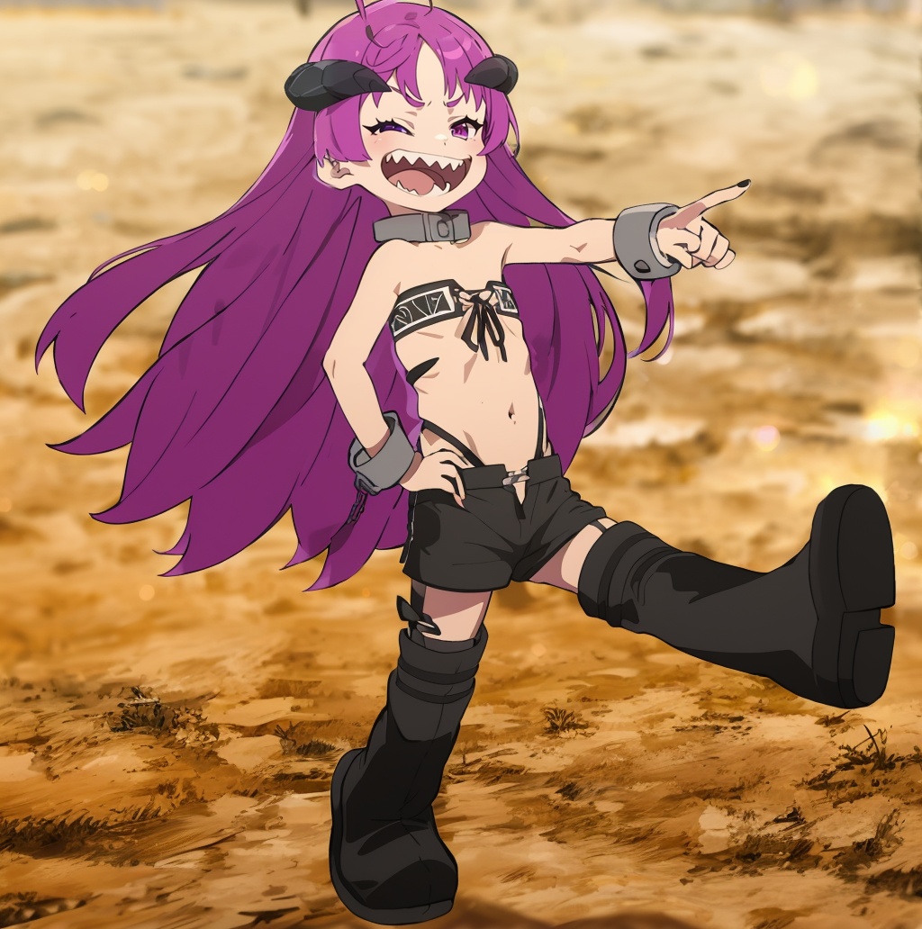 1girl,  sharp teeth,  solo on Tensor.Art