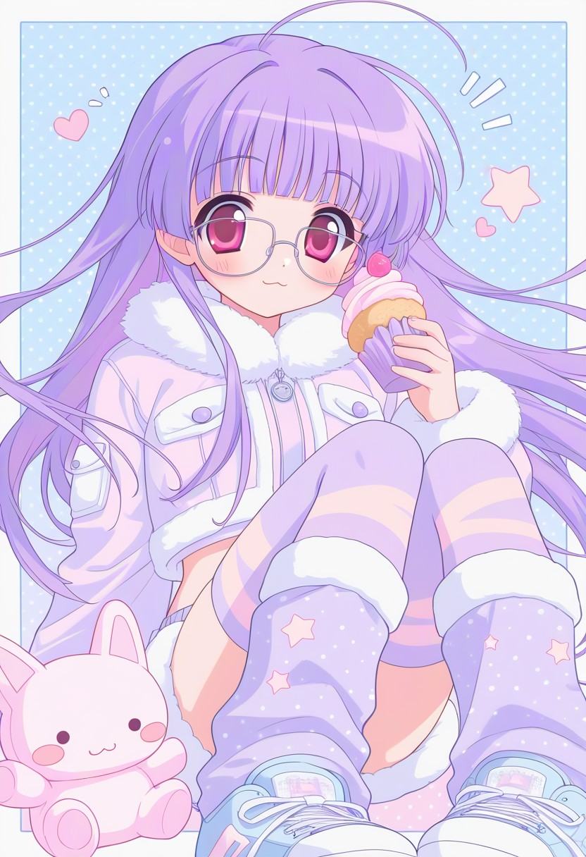 solo,  2000s \(style\),  pastel colors on Tensor.Art