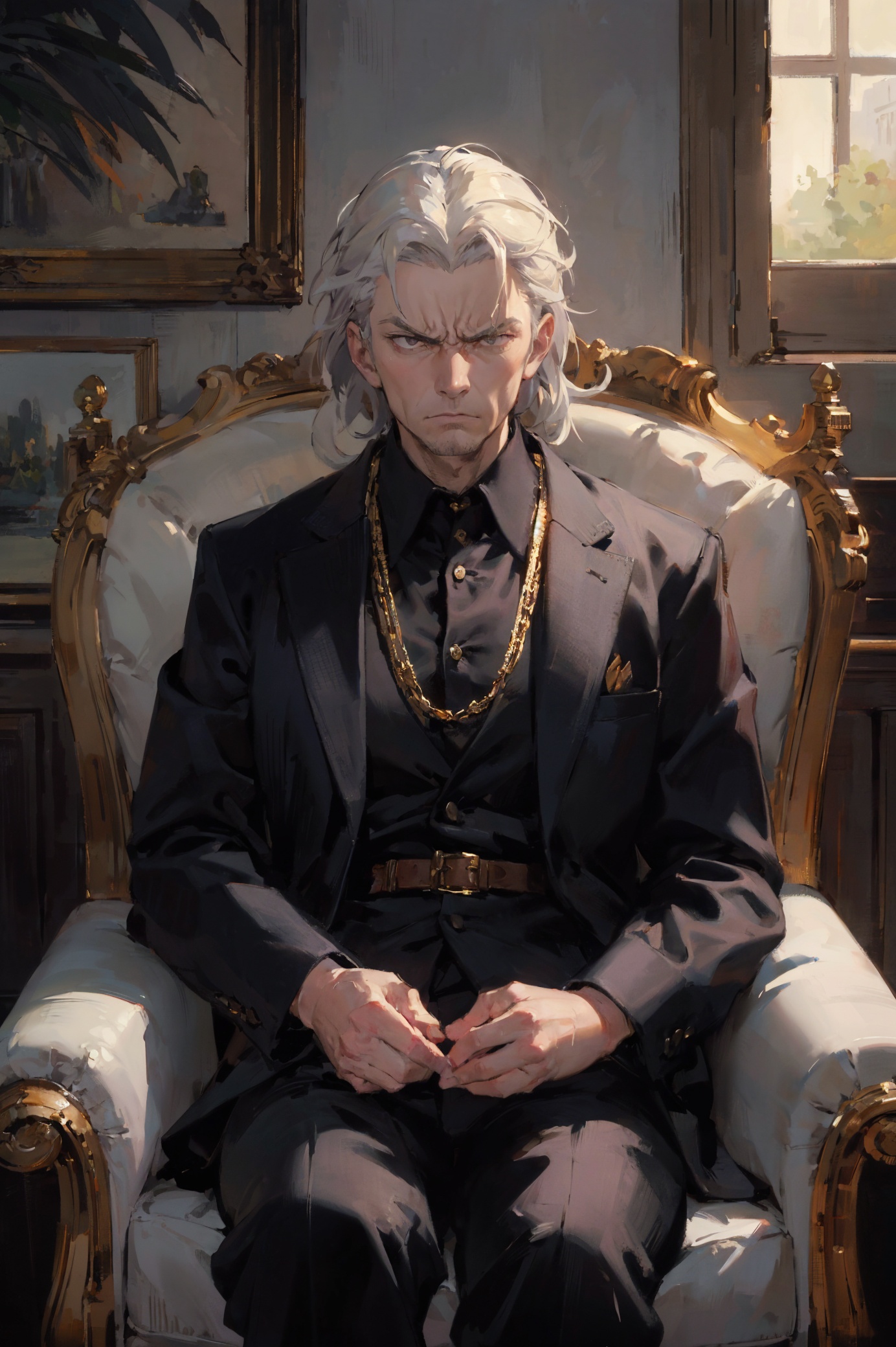 (masterpiece, top quality, best quality, official art, beautiful and aesthetic:1.2),old,elder,glaring,angry,