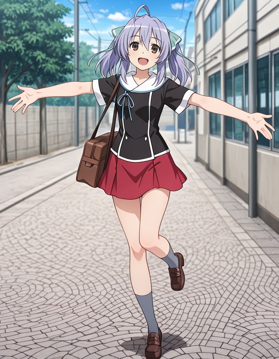 isana tachibana (yumekui merry),  long hair,  purple hair on Tensor.Art
