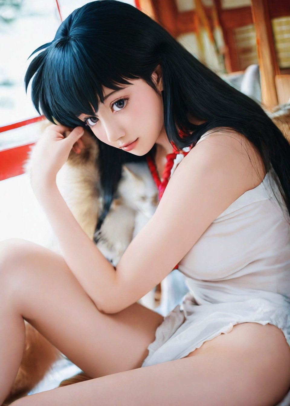 photorealistic,Higurashi kagome \(inuyasha\),