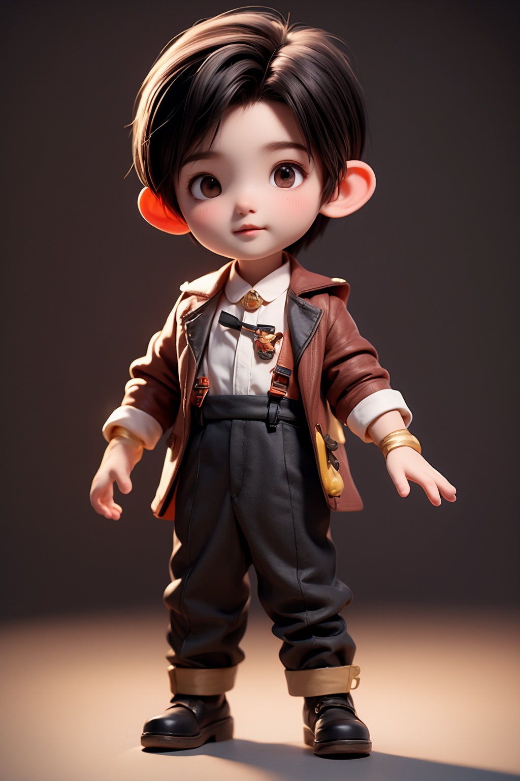 (best quality:1.4),(masterpiece:1.4),(8K:1.4),(extremely detailed:1.4),(black eyes:1.2),(black hair:1.2),(full body:1.3),1boy,