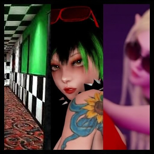 1girl the most prominent section features a solo 1girl with distinctive style. solo,  black_hair she has long,  dark black...