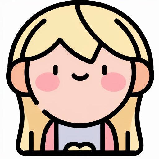 icon, flat color, solo, smile, looking at viewer, blonde hair, white background, blush stickers, simple background, <lora:icon1:0.8>