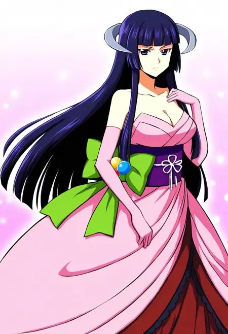 (Masterpiece),  1girl,  dark purple hair on Tensor.Art