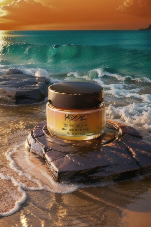 golden water,  golden background,  waves on Tensor.Art