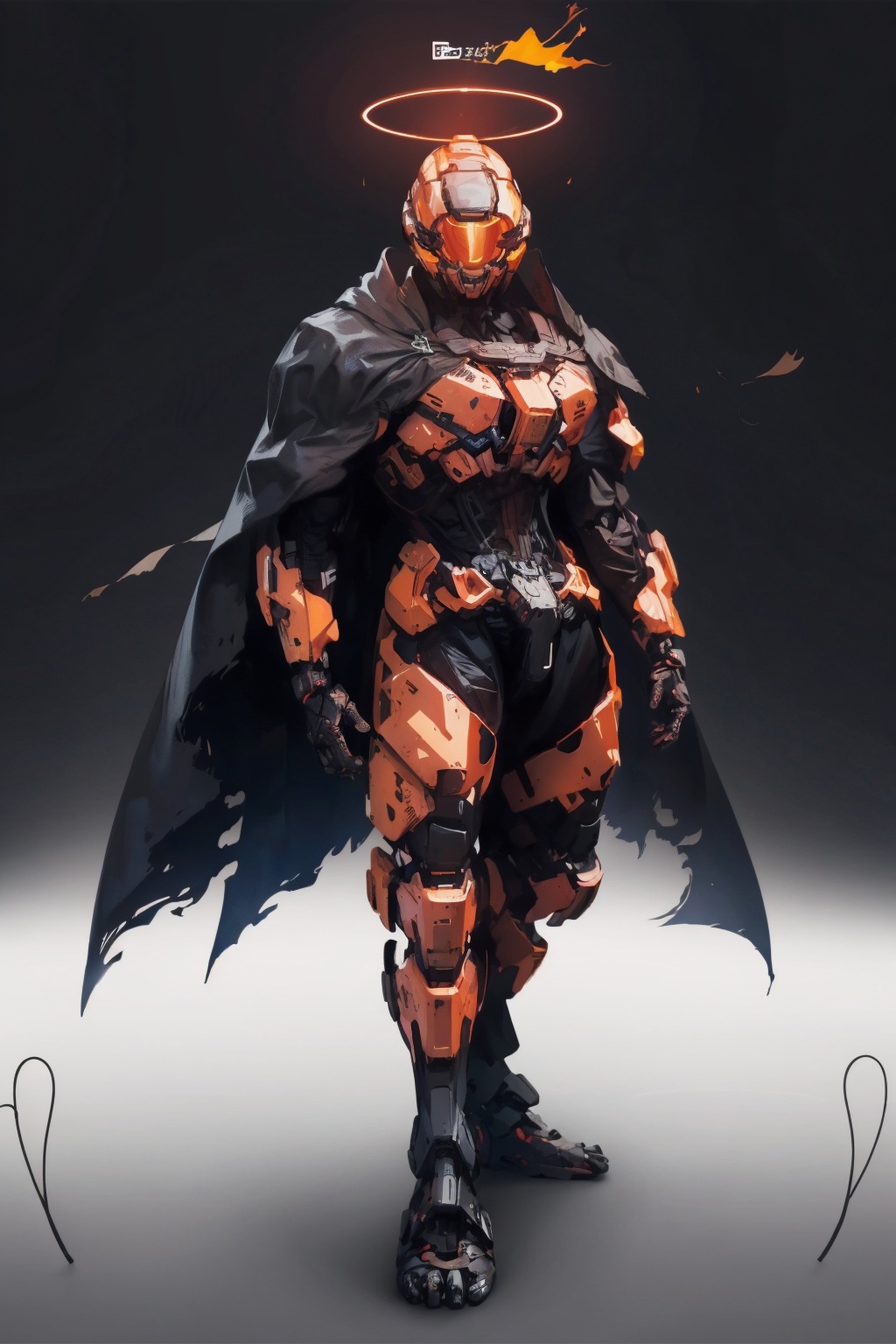 (masterpiece:1.2),best quality,PIXIV,Apocalypse Aso,halo,dark background,holding sword,Bamboo hat,Cape,black background,zotac,<lora:Apocalypse Aso_20240119162949:1>,