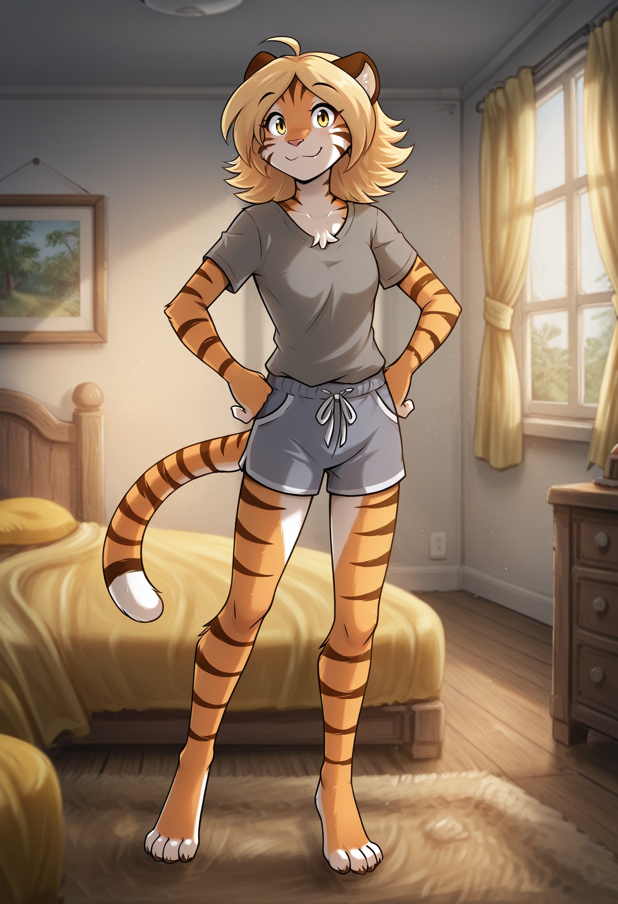 ivy_twokinds,  anthro tiger,  furry anthro on Tensor.Art