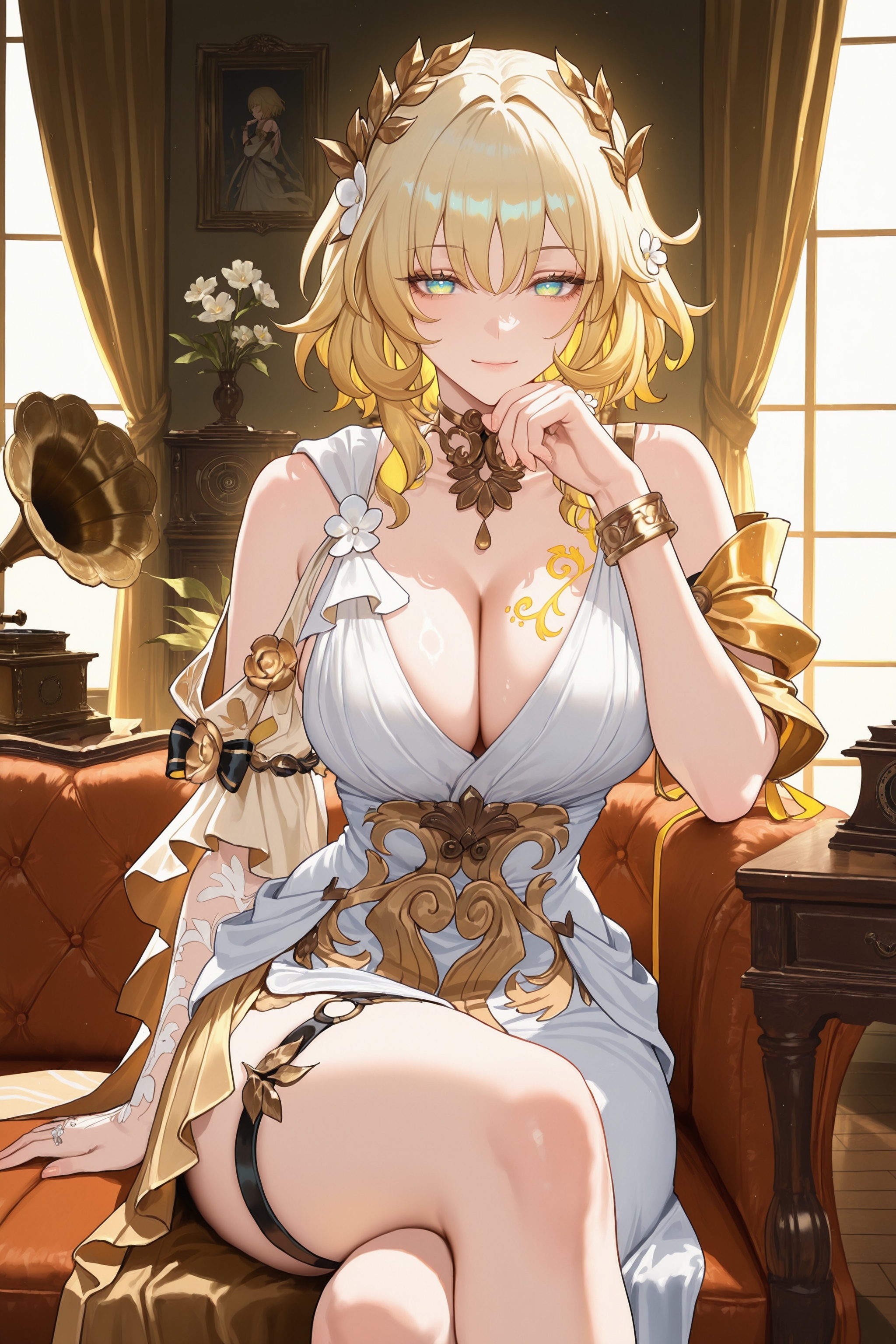 1girl,  solo,  aglaea \(honkai: star rail\) on Tensor.Art