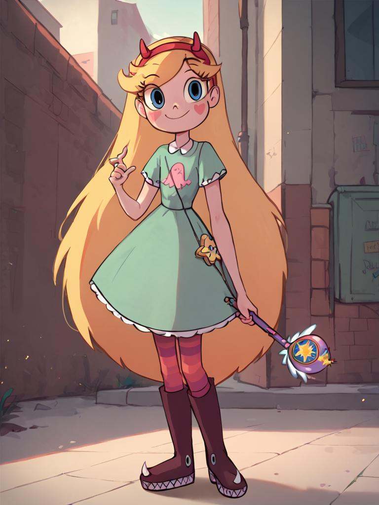 starbutterfly,  1girl,  blonde hair on Tensor.Art