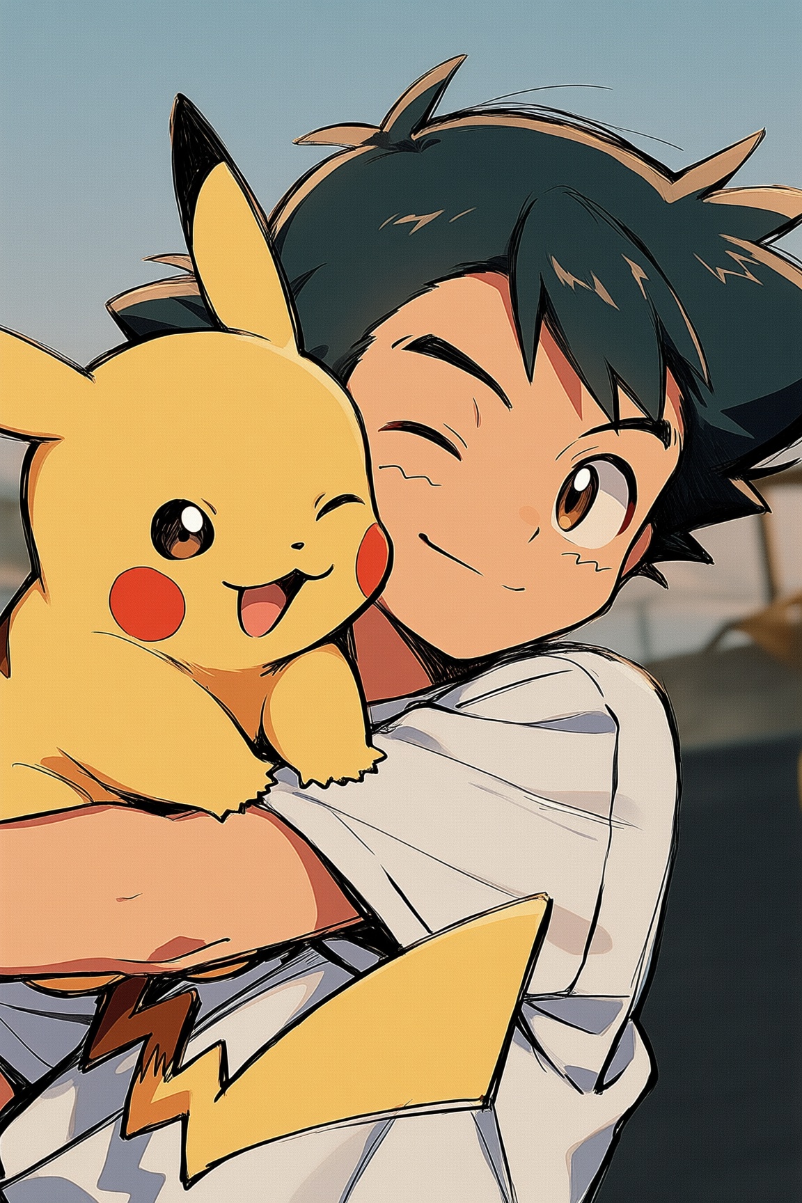 1boy,  soloash ketchum,  pokemon on Tensor.Art