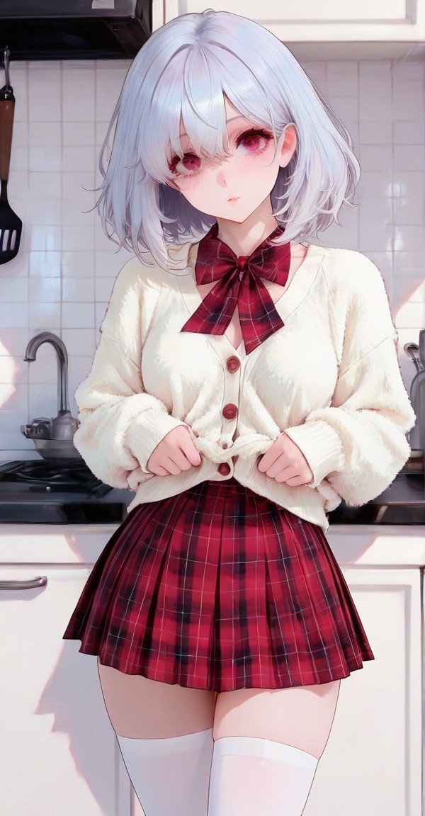1girl,  standing,  kitchen on Tensor.Art