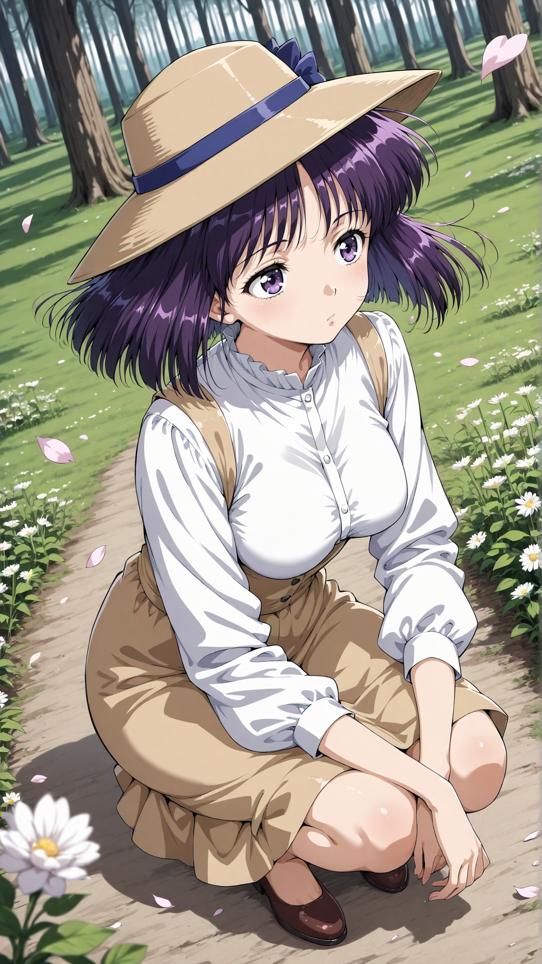 tomoe hotaru ver2,  purple eyes,  short hair on Tensor.Art
