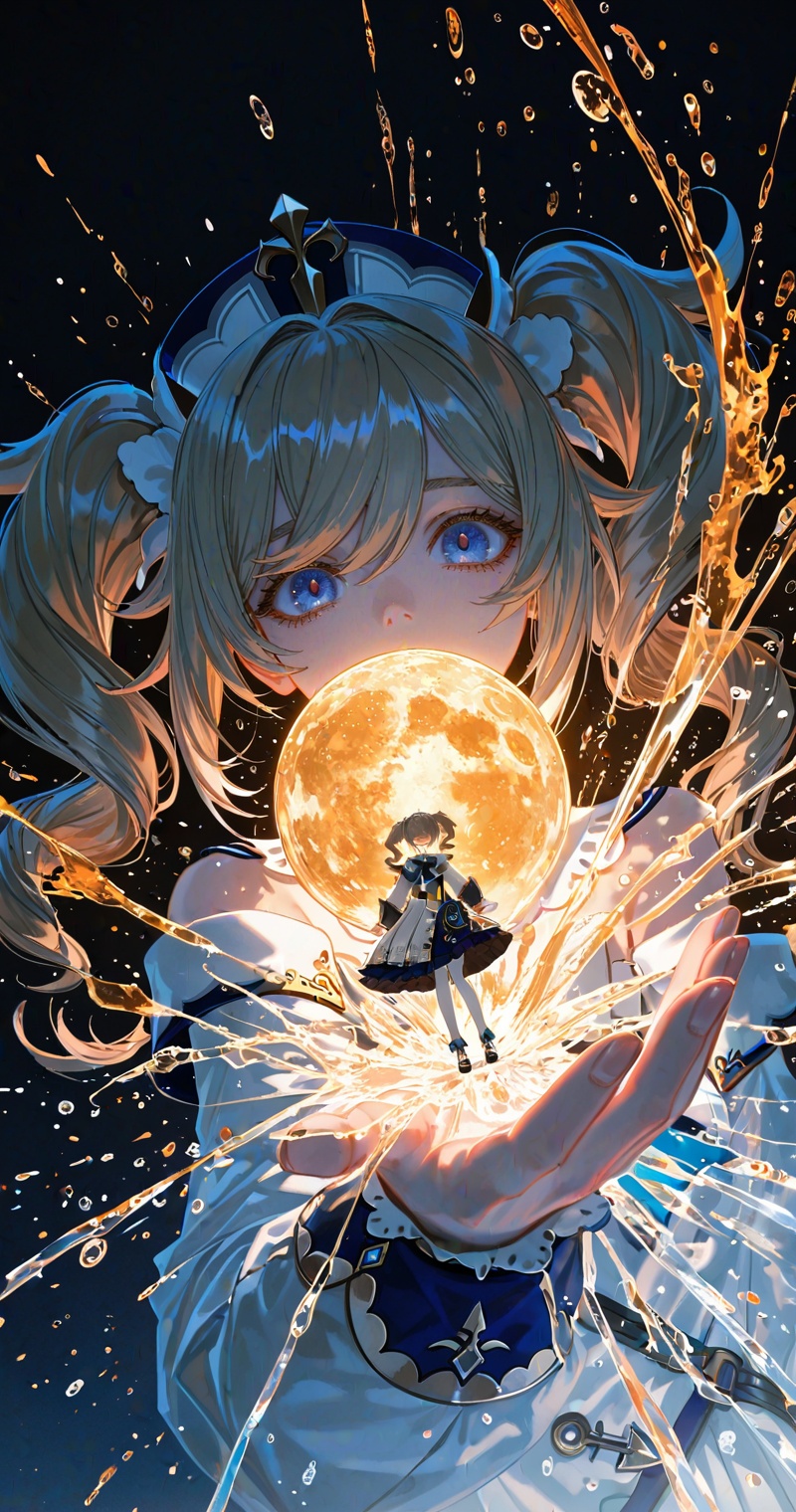 Barbara_(genshin_impact),a powerful shot,a visual impact,a visually striking look,It is a high resolution,best quality concept art,close-up details,outstanding style,adding a touch of dimension to your images without compromising details,whirls of vapor,iridescent textures,(Anime:1.1),ethereal ambiance,delicate details,magical high-concept,32K UHD,sharp focus,best-quality,masterpiece,golden hour,unconventional supreme masterpiece,masterful details,temperate atmosphere,with a high-end texture,in the style of fashion photography,photography,cover,dynamic angle,dynamic posture,(artist:quasarcake:0.8),extreme aesthetic,(wlop:0.6),(honjou raita, lack, rella:0.5, wanke),masterpiece,best quality,good quality,very aesthetic,absurdres,visual impact,a shot with tension,ultra-high resolution,32K UHD,sharp focus,best-quality,masterpiece,emotionalization,unconventional supreme masterpiece,masterful details,temperate atmosphere,with a high-end texture,in the style of fashion photography,(visual impact:1.2),giving the poster a dynamic and visually striking appearance,impactful picture,official art,colorful,splash of color,movie perspective,masterpiece,best quality,amazing quality,very aesthetic,absurdres,best quality,newest,