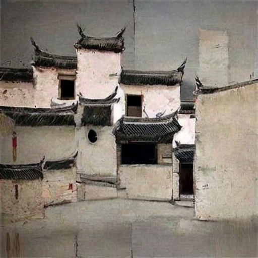 jxpWYFJ,Oil painting,low saturation,JxpYX,xpYBBC,JxpFG (style),drone perspective,artist perspective,(high-definition),(realistic),artist,landscape collection,representative work,8K,best quality,super detail,Villages,streets,alleys,temples,village houses,markets,and other scenic oil paintings with Chinese Huizhou architectural style,featuring high-definition Huizhou architectural details such as white and gray walls,stone walls,finely carved wooden lattice windows,and stone roads,bridges,etc.,are captivating,Clouds and smoke,vicissitudes,chaotic interweaving,desolation,irregularity,asymmetry,unity,peace,healing,The highlighted areas display the surface with thicker paint layers,while the darker areas display the surface with wider brushes and rough canvas textures. Morandi color,negative spatial composition,warm and peaceful atmosphere,master level light and shadow art,minimalism,and magical oil painting styles,,<lora:41ccccf16eb804a3cffa32b5398c8990dc351c0e9d13ace1652cfaacaeb10bdb:0>,<lora:e8cee2fa0d49522de38b98a84d6719434fcf1846a124b68f678ae453a18d9440:0>,jxpWYFJ,<lora:7378a234e980ff7c16e4a628236f2d644b0d79d7e2cc8869969b5ff6dc39e78f:1>,jxp