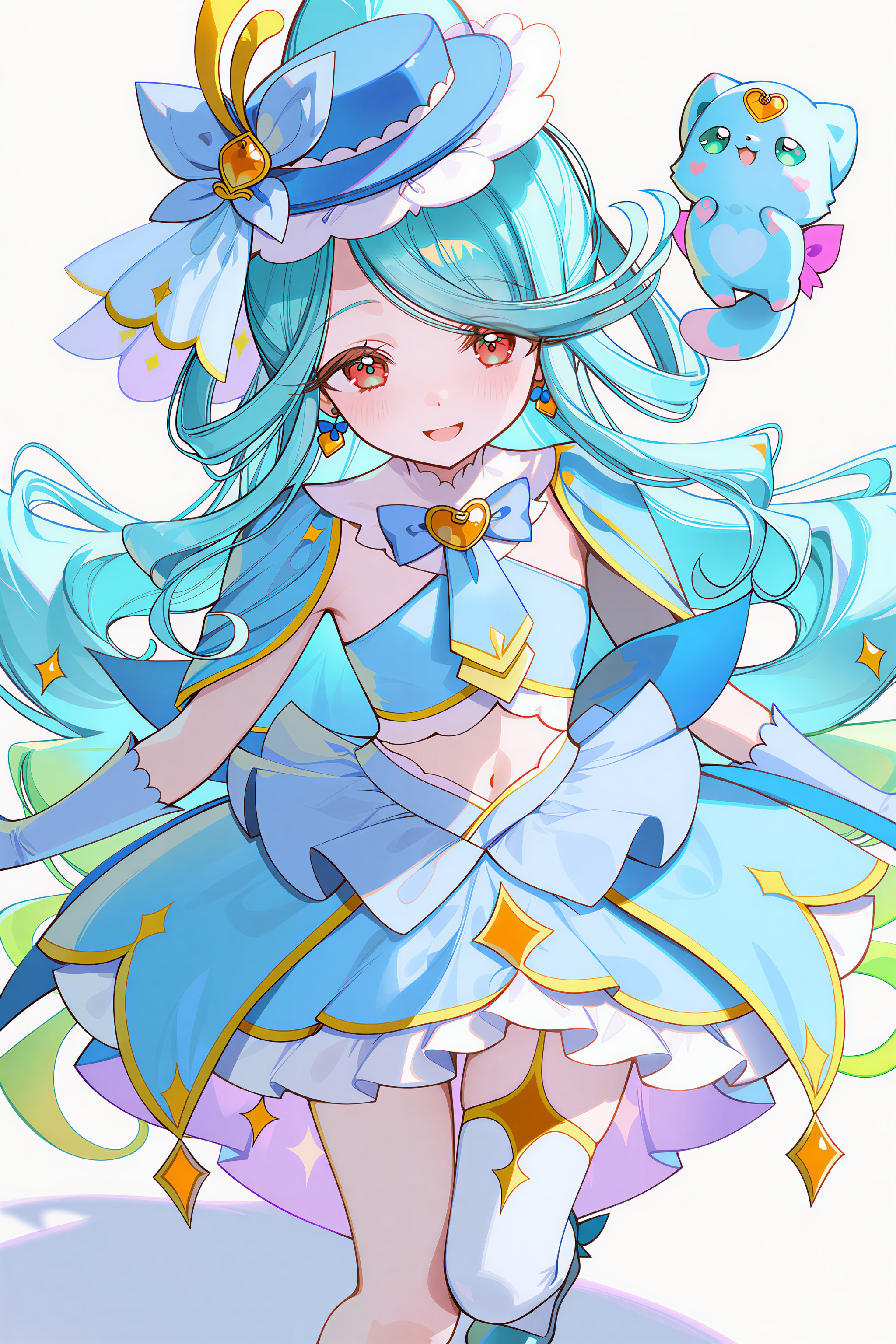 shushu-tan,  blue animal,  cure éclair on Tensor.Art