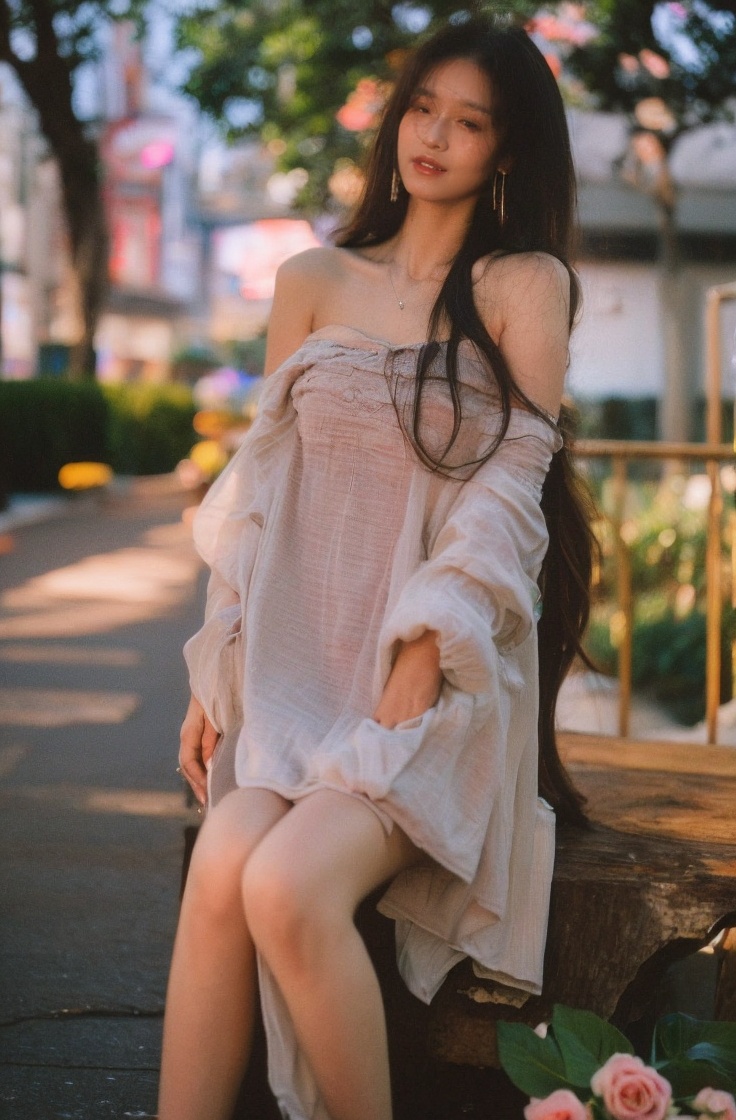 1girl,  dress,  flower by 阿泽泽 on Tensor.Art