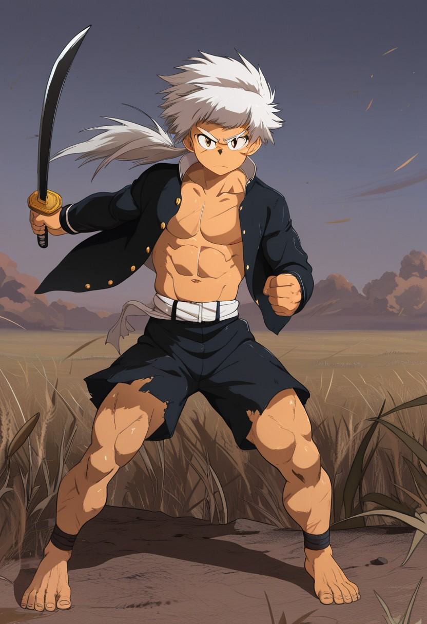Anime male character,  1male,  solo male focus on Tensor.Art