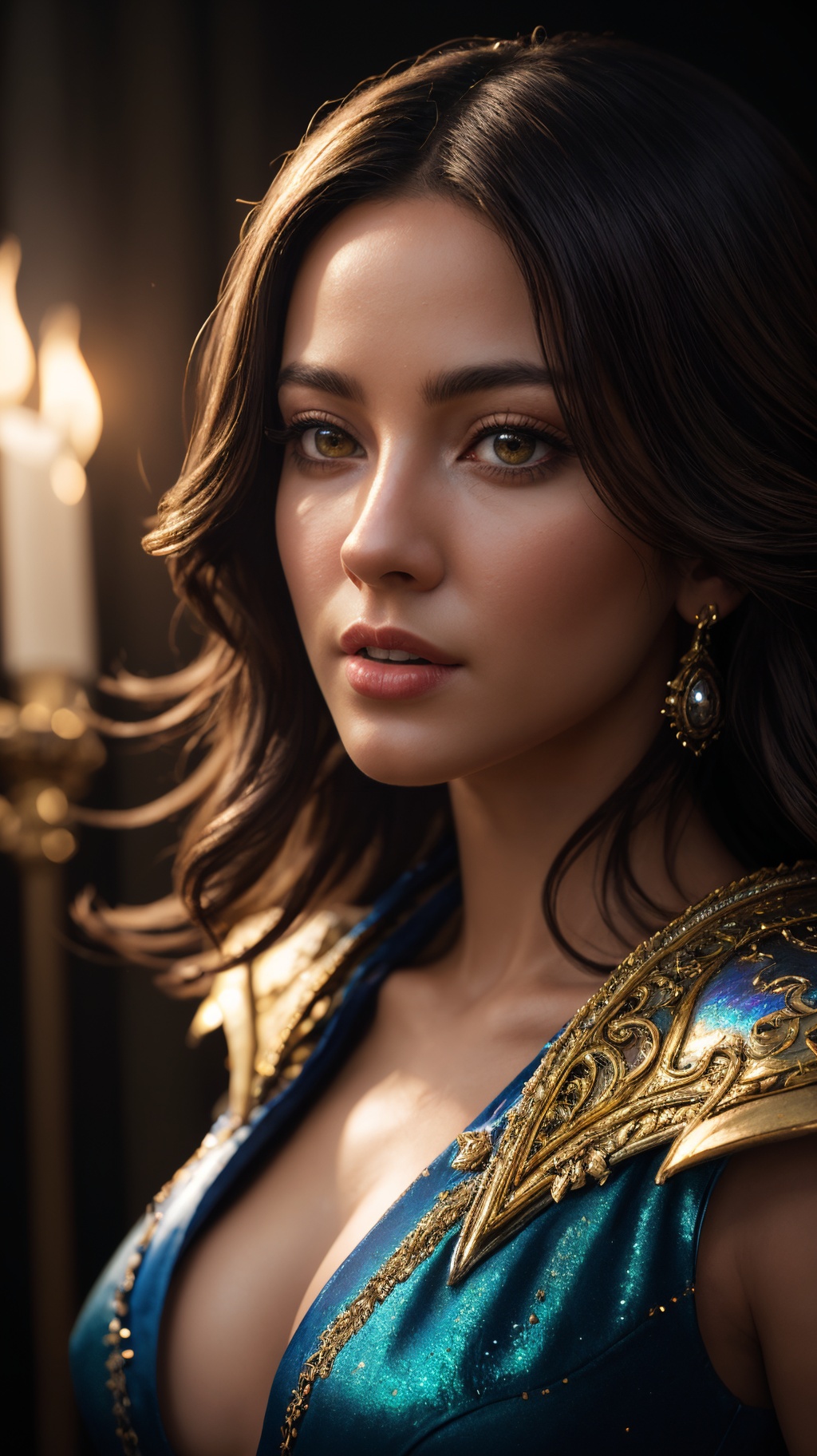 Ethereal fantasy concept art of a sorceress casting spells. magnificent,  celestial,  ethereal on Tensor.Art