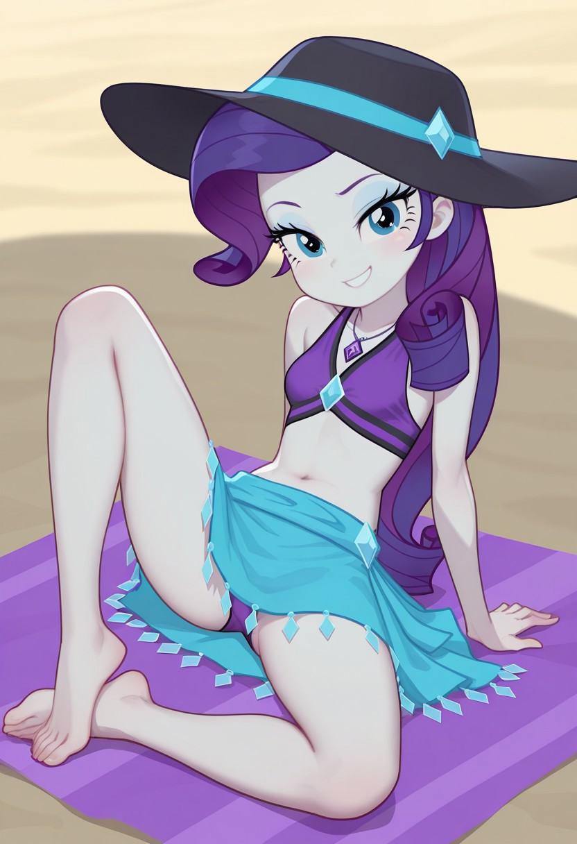 rarity_swimsuit,  Equestria Girls,  looking at you on Tensor.Art