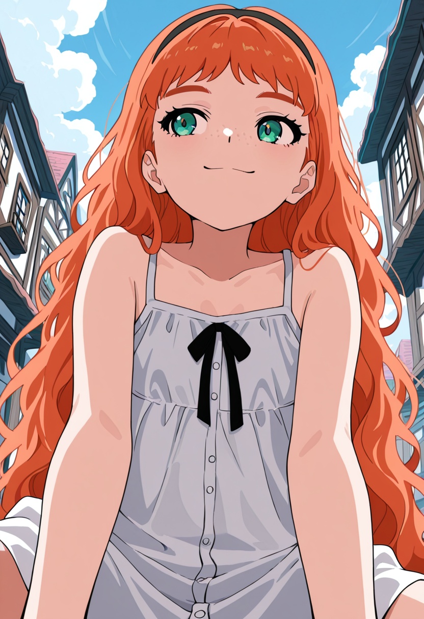 1girl,  solo,  frill wep on Tensor.Art