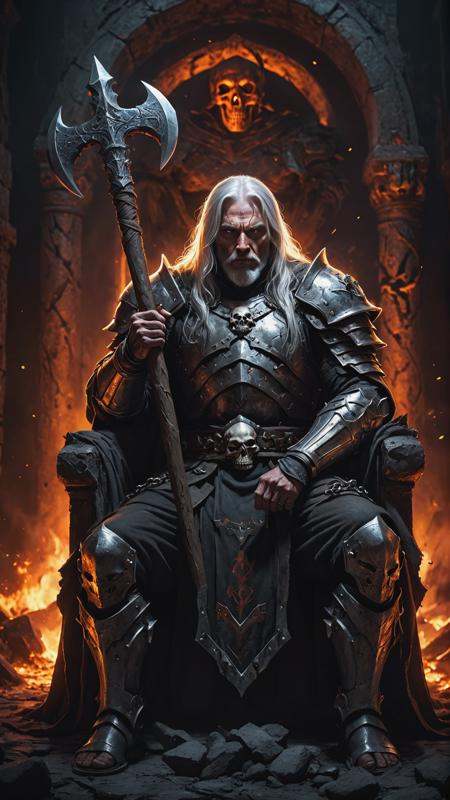 RAW photo,  a old crusader,  chain on Tensor.Art