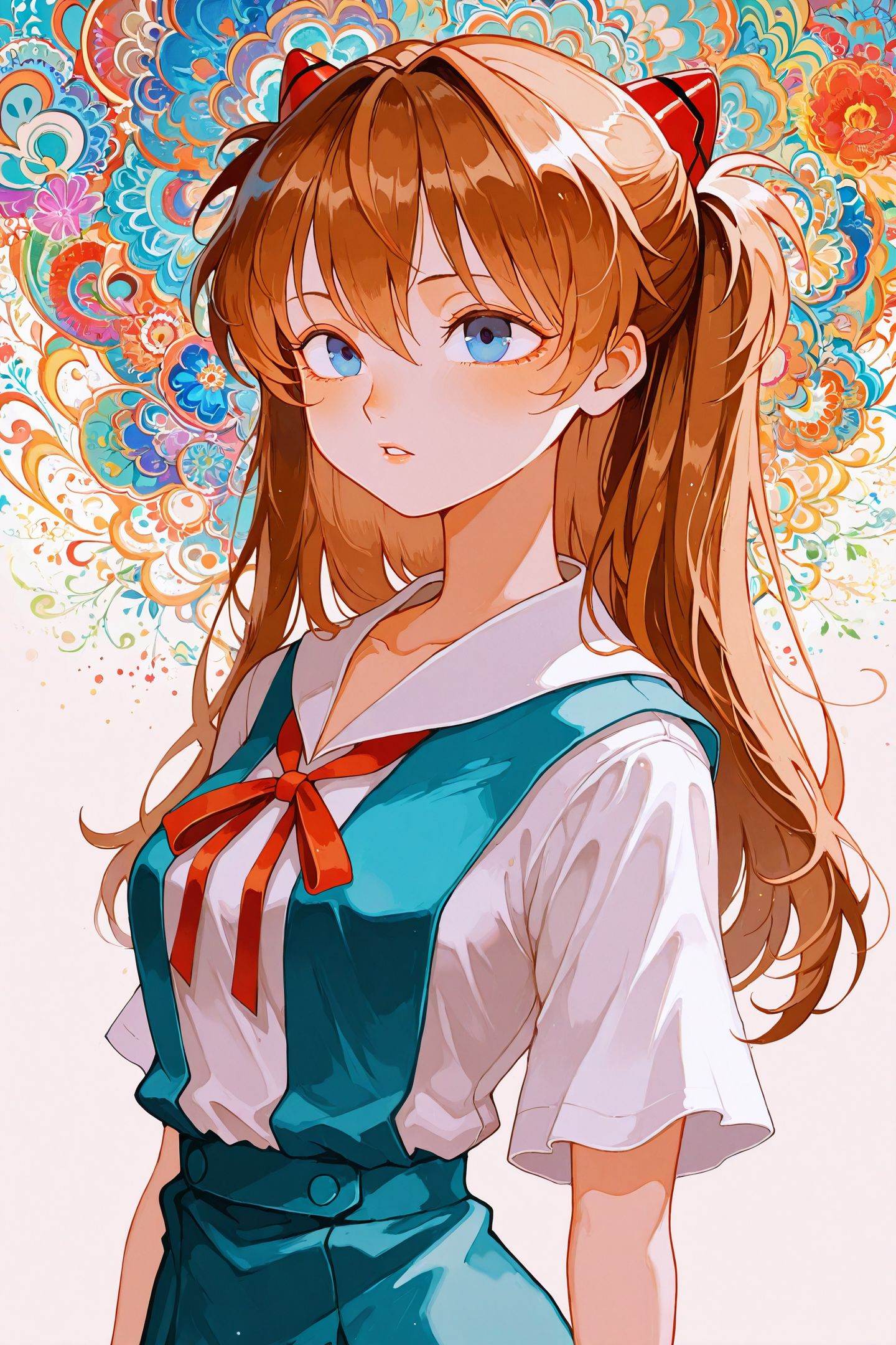 jirokano Style,  1girl,  souryuu asuka langley on Tensor.Art