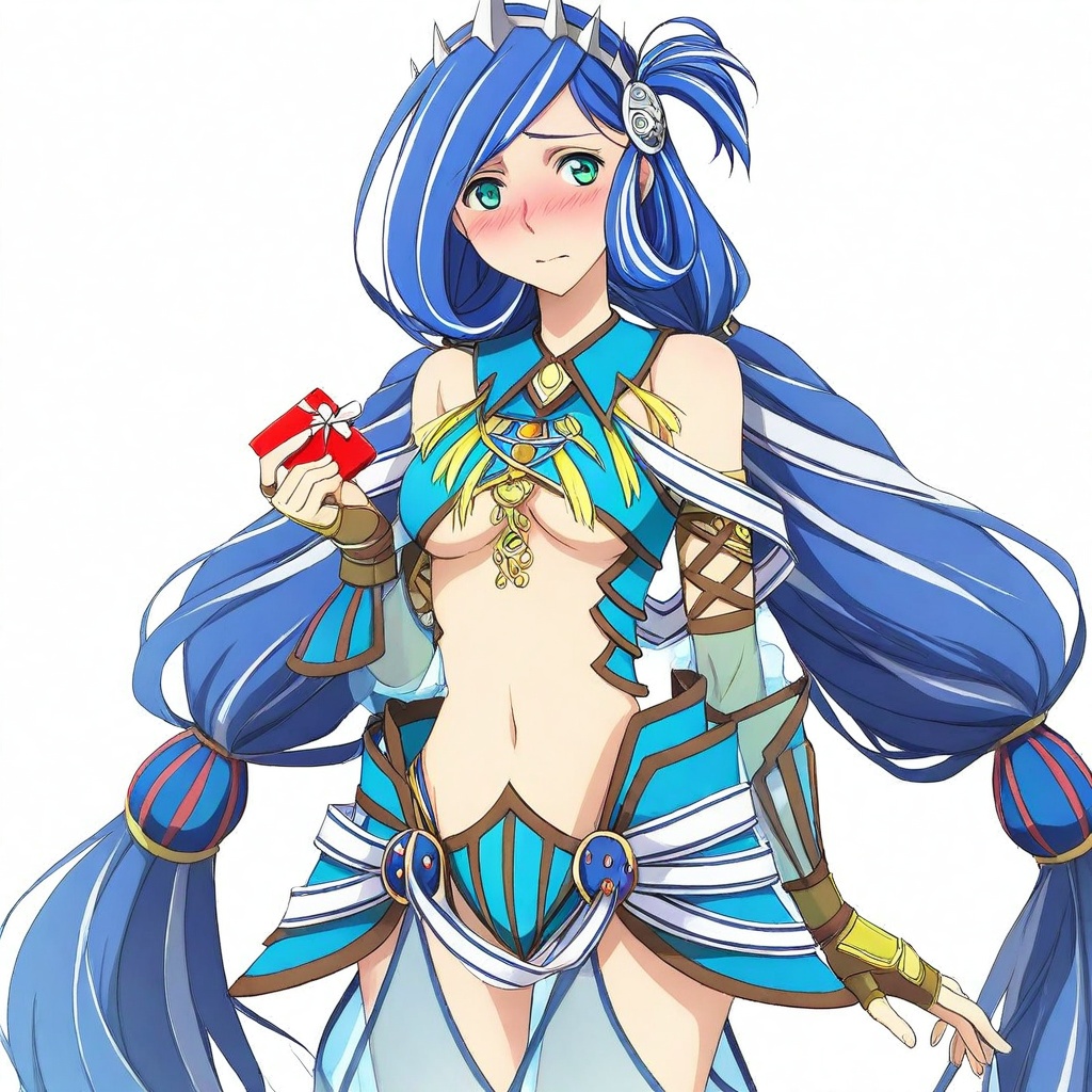 dana iclucia \(ys\),  blue hair,  long hair on Tensor.Art