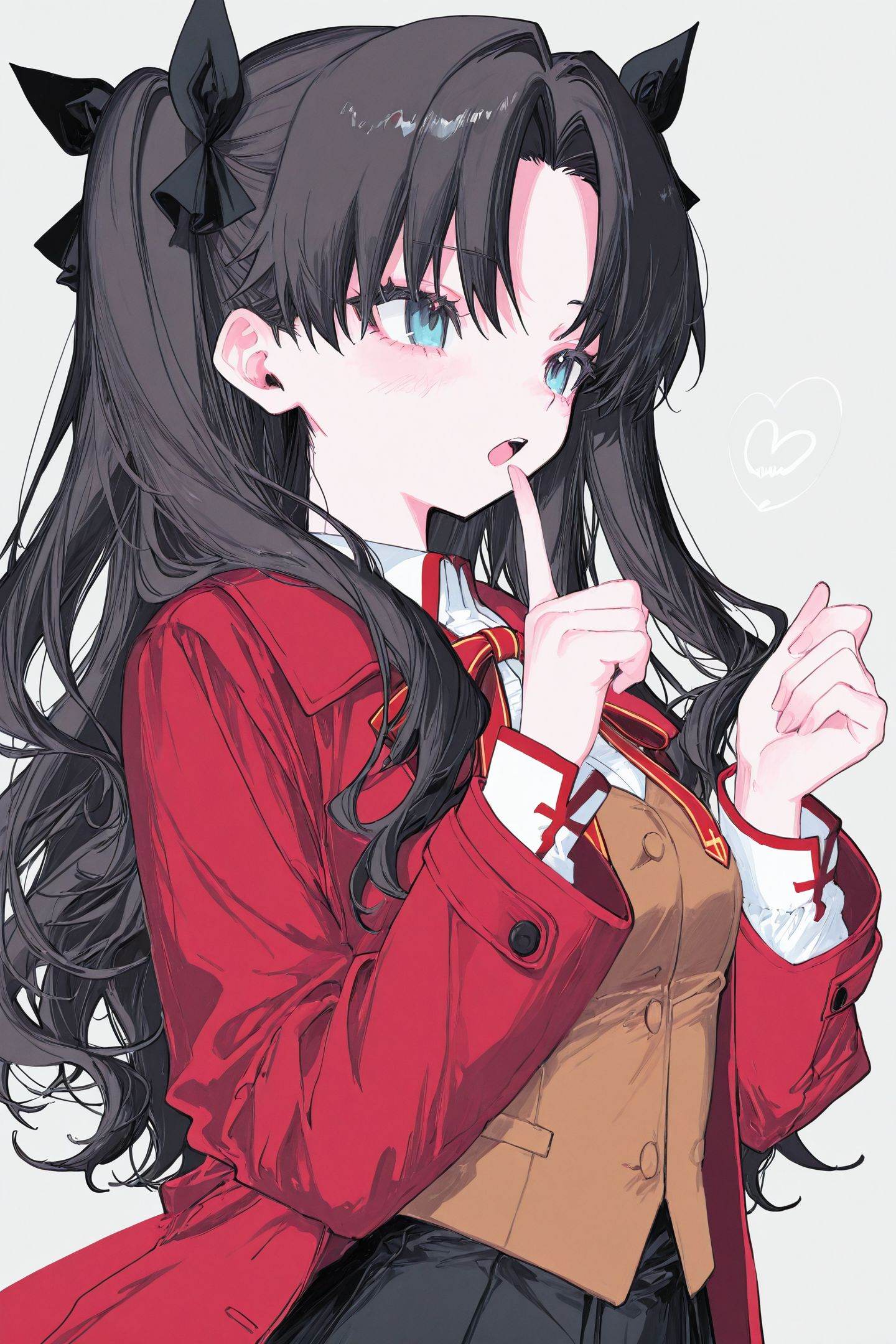 inuwoartwork Style,  1girl,  tohsaka rin by flyx3 on Tensor.Art