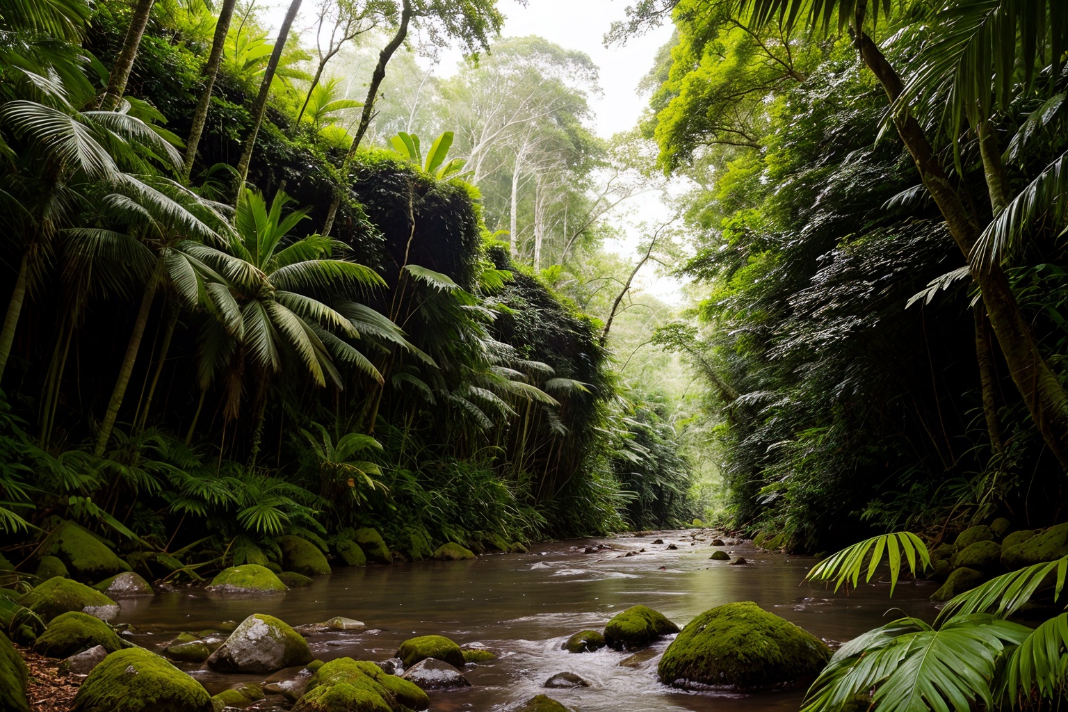 beautiful rainforest on Tensor.Art