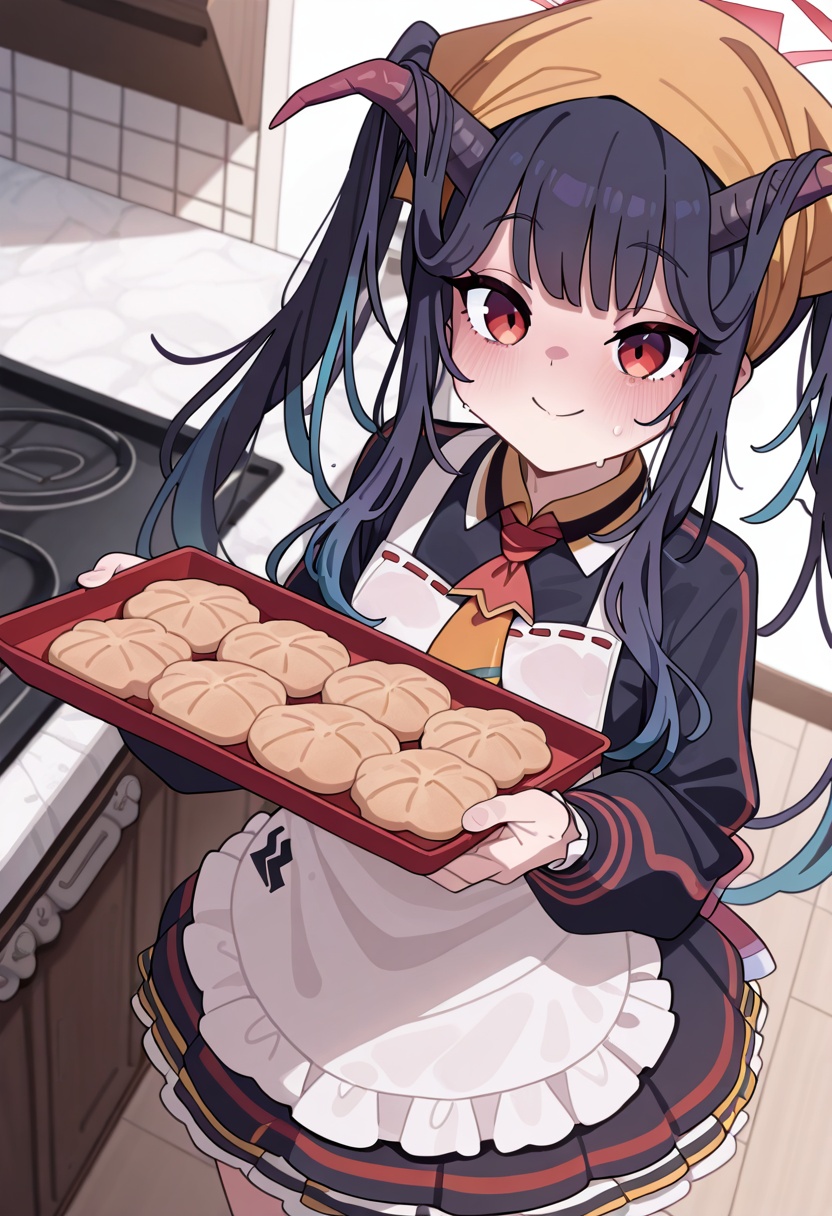 fuuka \(blue archive\),  black hair,  1girl on Tensor.Art