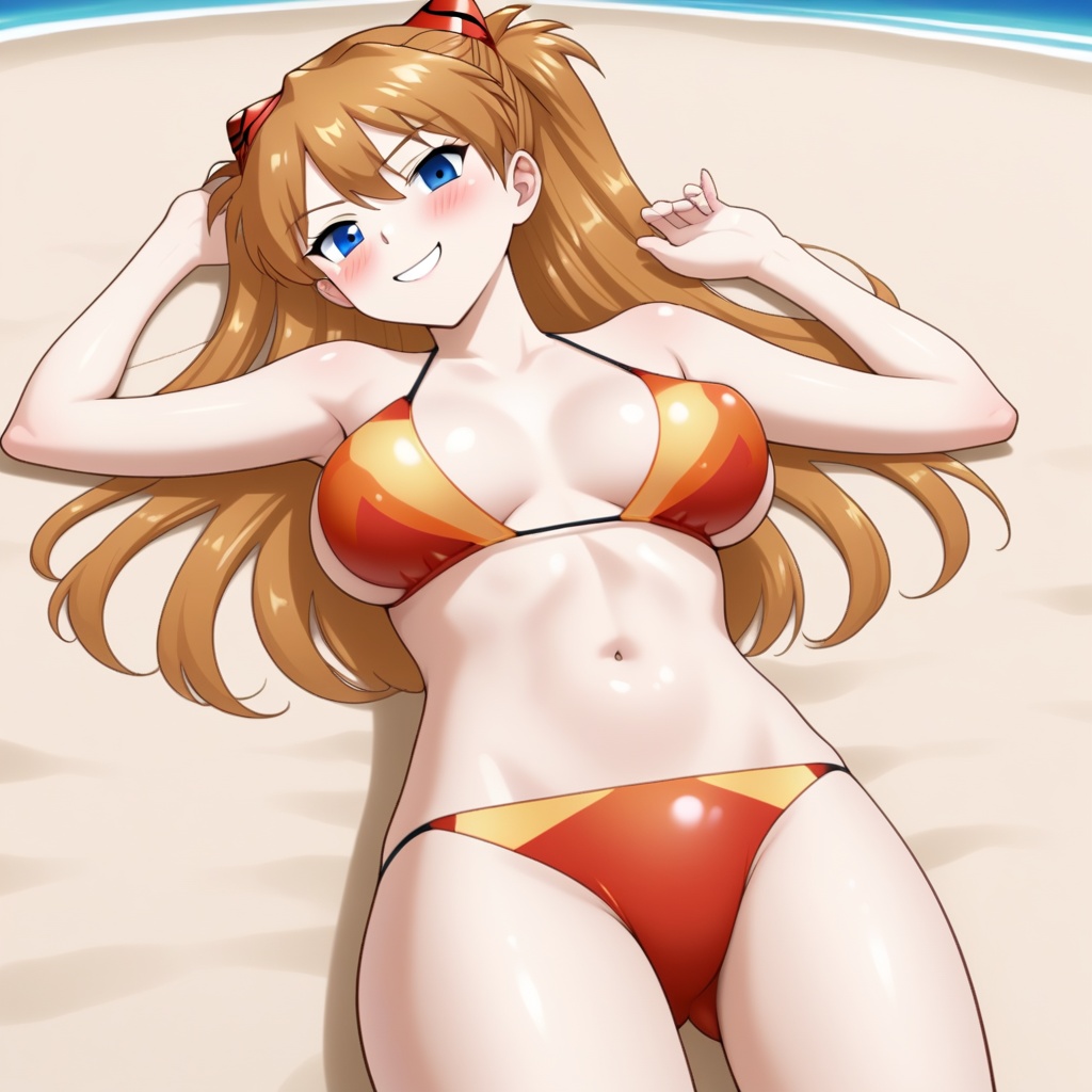1girl,  solo,  lying on Tensor.Art