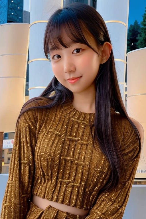 "1girl,  photo of pyoapple,  brown hair on Tensor.Art