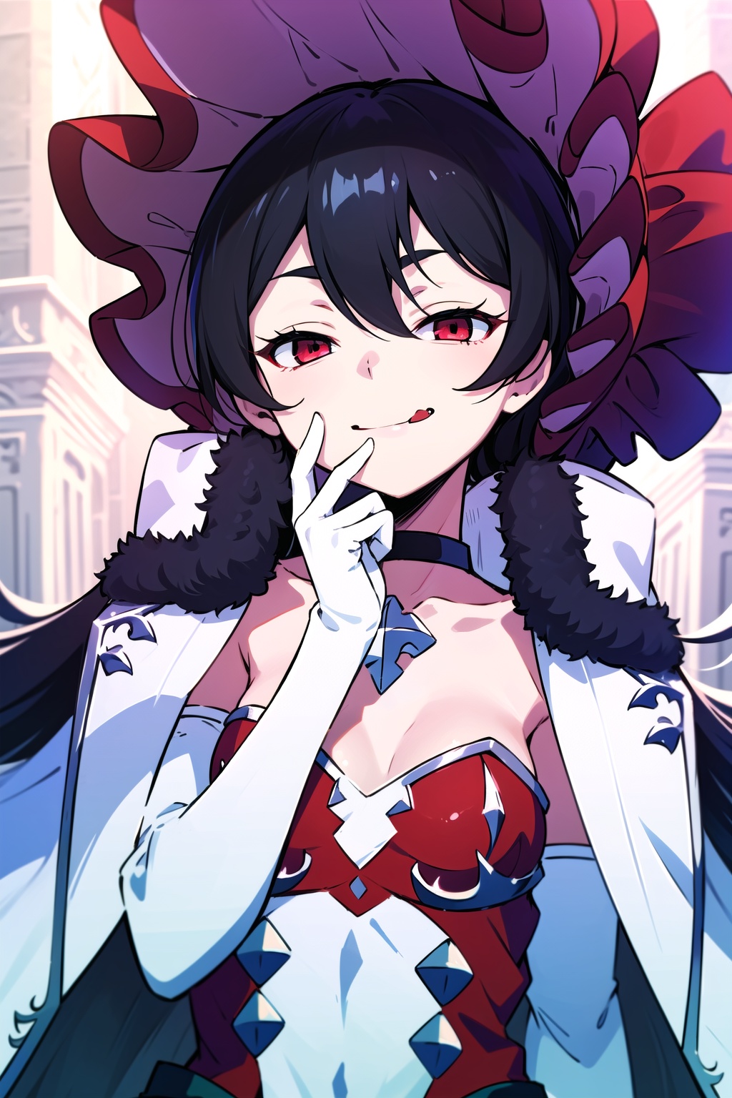 ilya,  red eyes,  small breasts on Tensor.Art