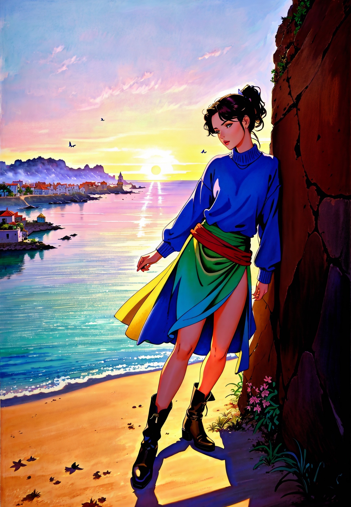 masterpiece of illustration,  photorealistic highly detailed professional 8k traditional media image,  best hand-drawn qua...