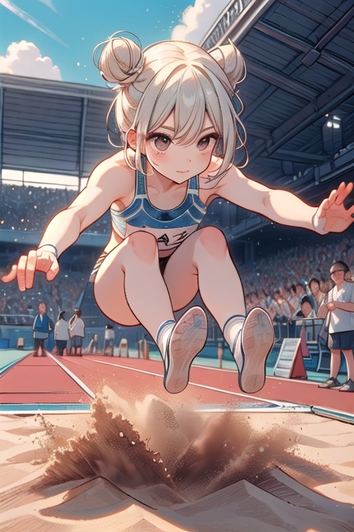 (((sand pit))),  ((long jump)),  ((dust)) on Tensor.Art