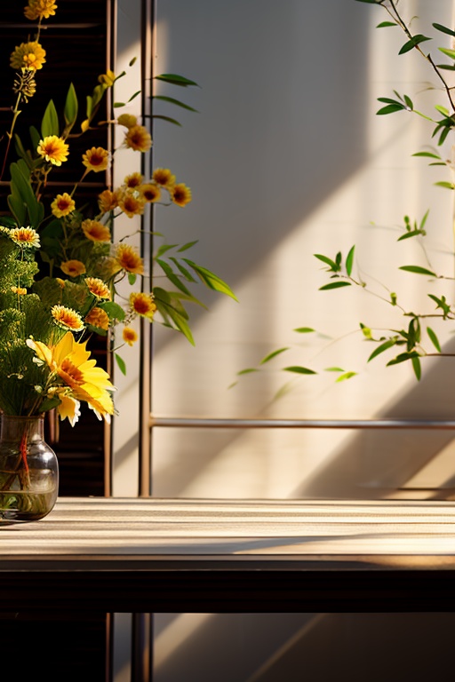 HZPJCT,product photography,still life,flower,outdoors,tree,no humans,white flower,scenery,yellow flower,sunflower,branch,