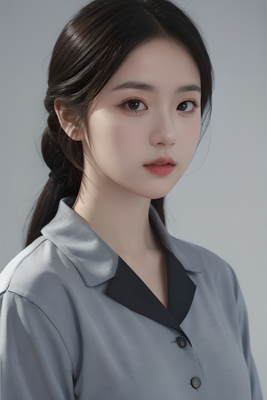 <lora:0807_06:0.7>,simple background,adapted_uniform,, 1girl,realistic,masterpiece, best quality, photorealistic, HDR,detail