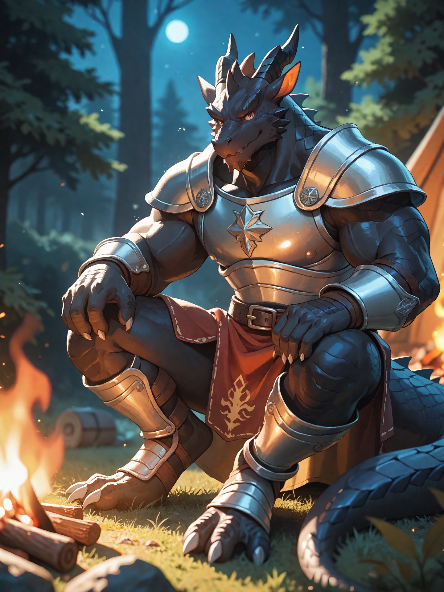 solo,  kemono,  (dragon) on Tensor.Art