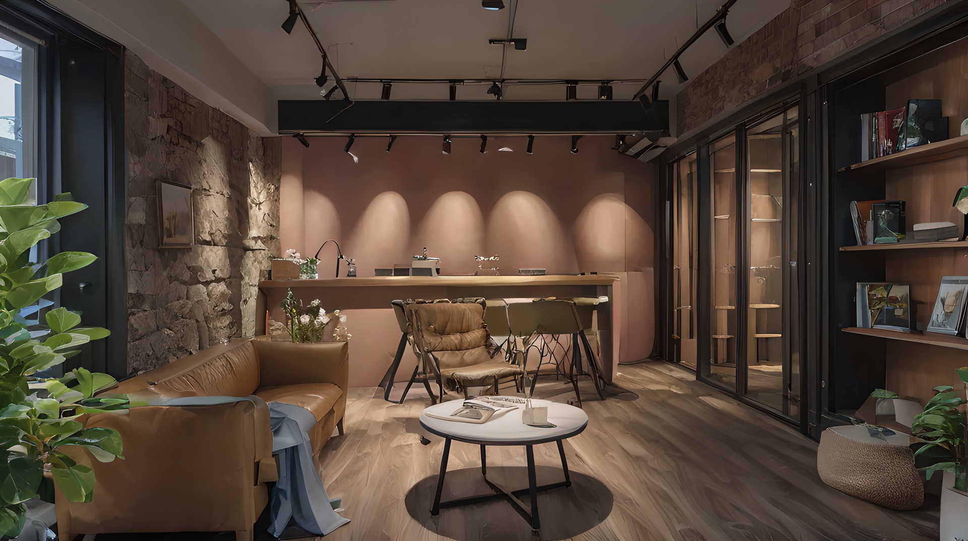 <lora:gongyefeng XL1.0-000008:1>,gongyefeng,, no humans,window,table,couch,indoors,chair,wooden floor,vase,cup,lamp,potted plant,book,flower,shelf,plant,masterpiece,8K,reality,day,incredibly absurdres,huge filesize,