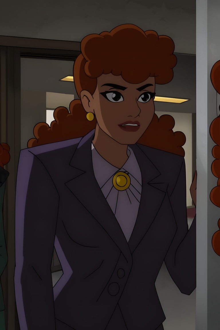 barbara gordon,  batman_cc_style,  curly red hair on Tensor.Art