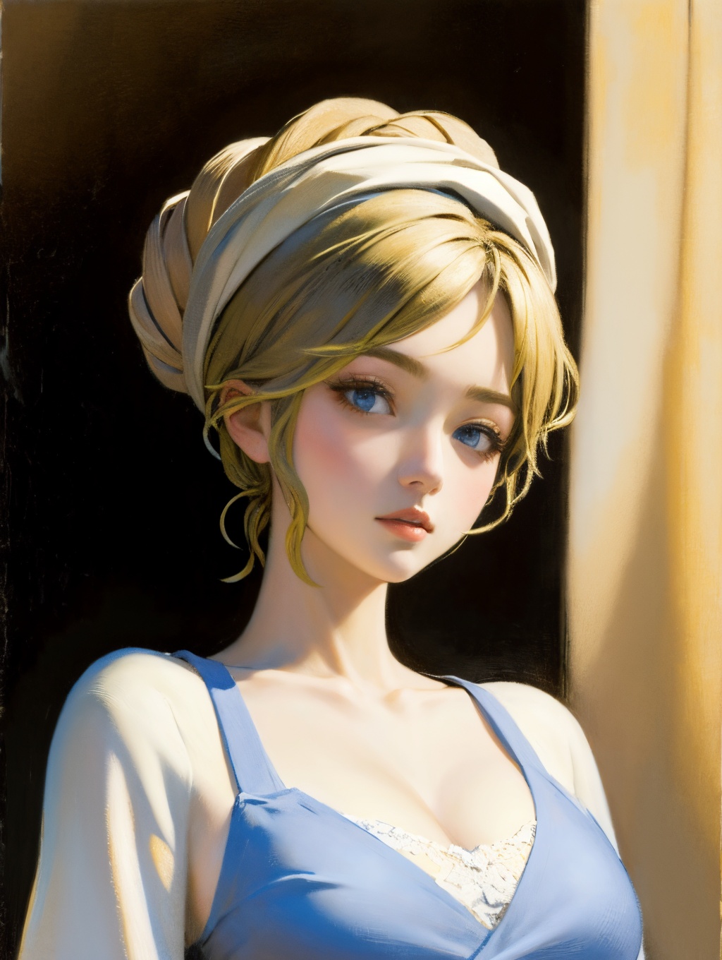 1girl,  moyou,  van gogh on Tensor.Art