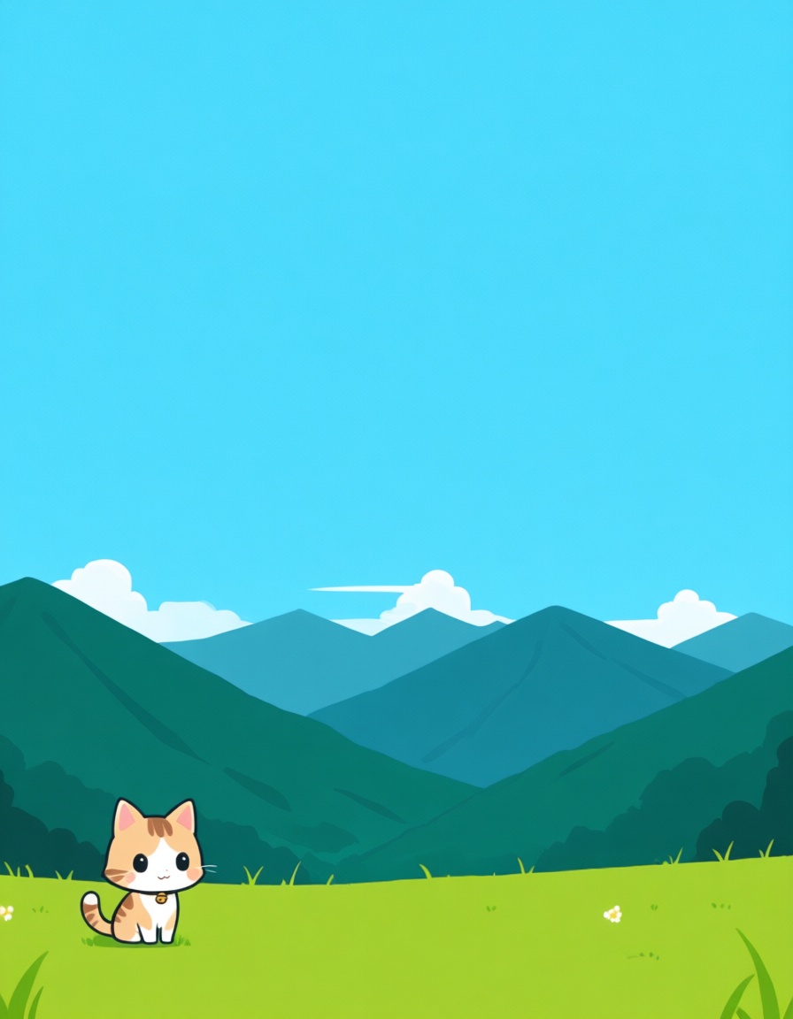 chibi style,  simple art style,  cat on Tensor.Art