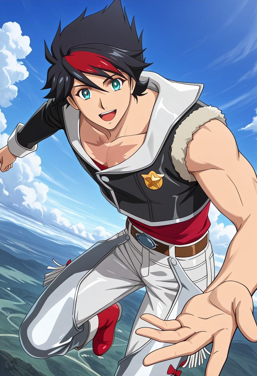 Anime male character,  1male,  solo male focus on Tensor.Art