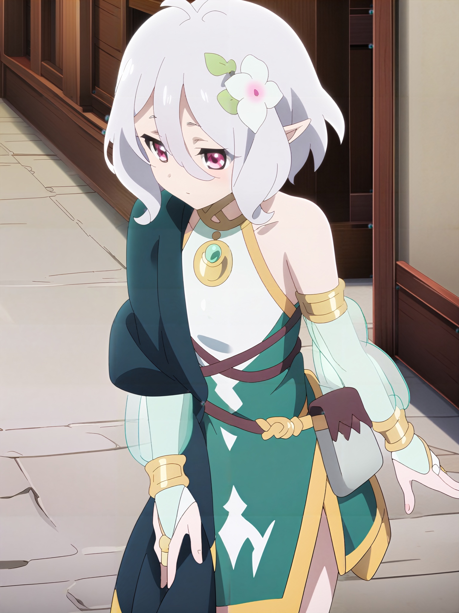 best quality,masterpiece,a very delicate and beautiful,kokkoro,anime coloring,<lora:lora-000012:1>,cowboy_shot,